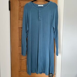 Lake Dreamknit Henley Nightgown - Sz S
